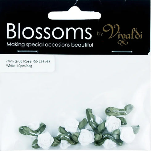 Grub Rose with Leaves (available in 6 colours)